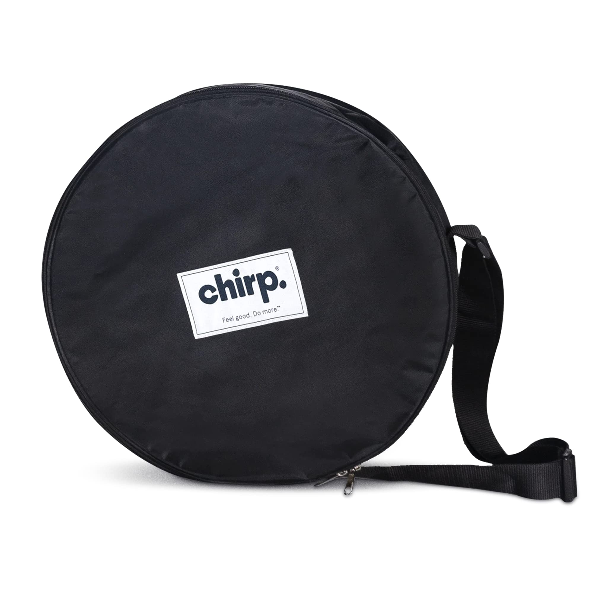 Chirp Wheel Carrying Case - Portable Travel Storage for Back Pain Relief & Yoga Stretching - Fits Yoga Accessories and Foam Rollers (Wheels Not Included) - Perfect for Gym, Travel, and Home Use