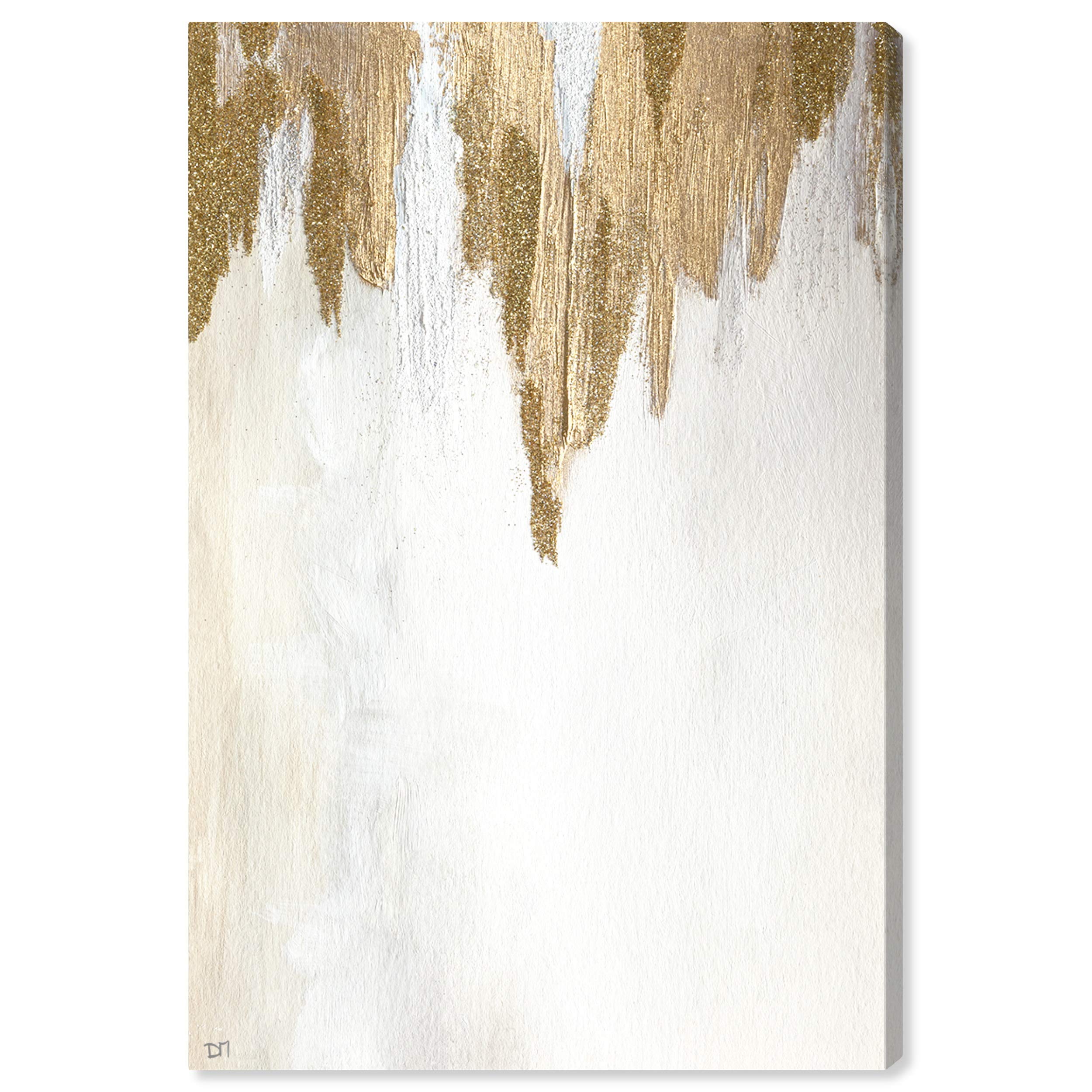 Abstract Wall Art Canvas Prints 'Very Golden' - 20