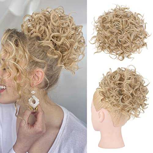 Messy Bun Hair Piece - Stretchy Elastic Drawstring Ponytail Holder for Women | Perfect for Workouts, Yoga, and Everyday Hairstyles