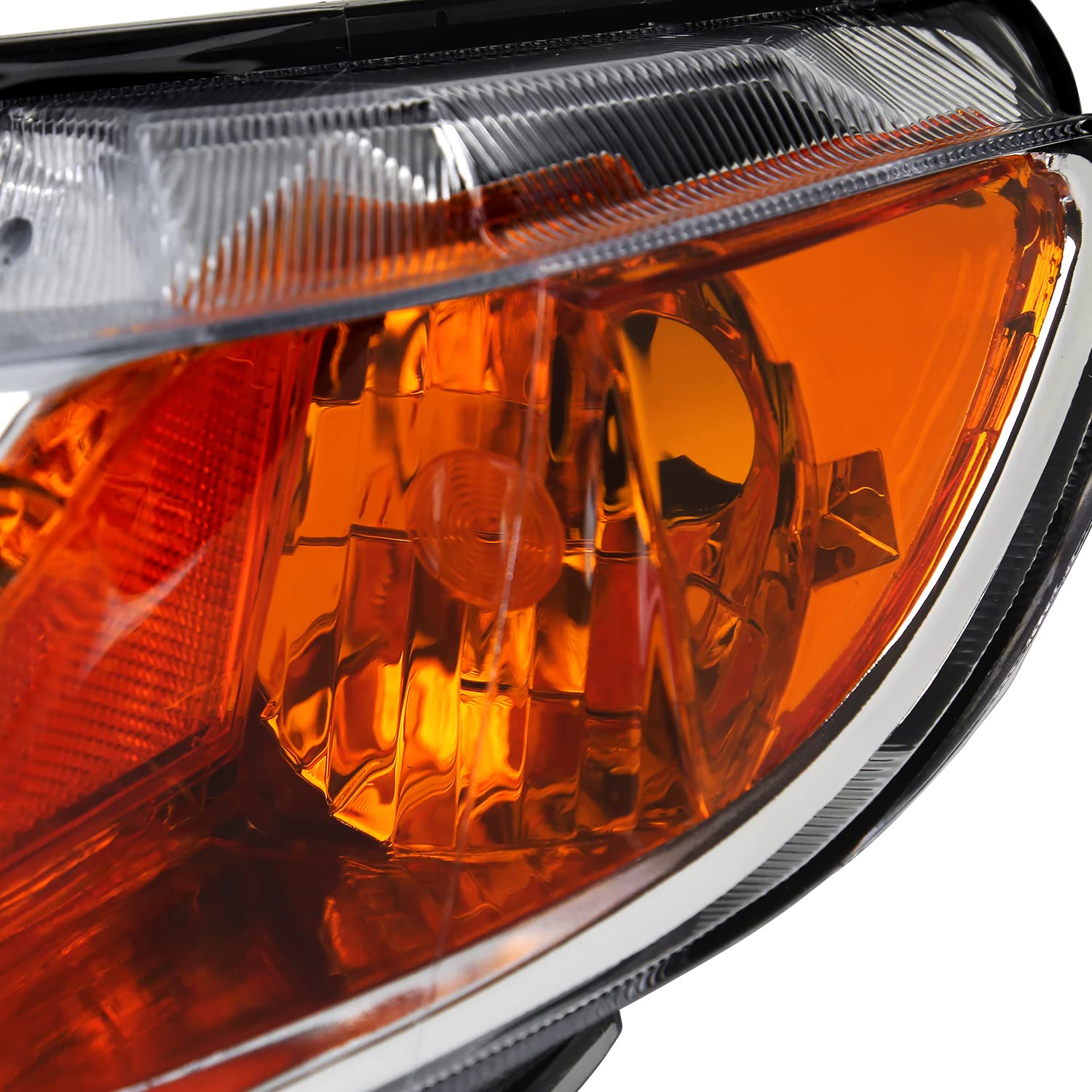 Spec-D Tuning Chrome LED Headlights for 2006-2011 Honda Civic 4-Door Sedan - Bright Aftermarket Replacement Headlights for Night Driving & Car Customization