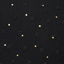 Vintage Black & Gold Polka Dot Dahlia Swing Dress - Retro 1950s Style Flared Skirt for Women - Perfect for Cocktail Parties, Weddings & Special Occasions