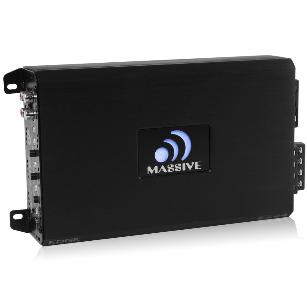 EX44 100W RMS x 4 Channel Car Amplifier - 4 Ohm Stable High Power Audio Amp for Car Stereo System | Perfect for Car Audio Upgrades, Bass Boost & Clear Sound Enhancement