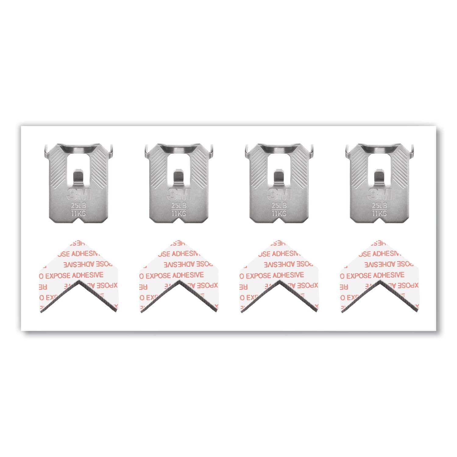 3M™ Claw Drywall Picture Hanger - Stainless Steel Hooks with 25 lb Weight Capacity - Includes 4 Hooks & 4 Spot Markers - Perfect for Hanging Frames, Mirrors & Home Decor Without Nails