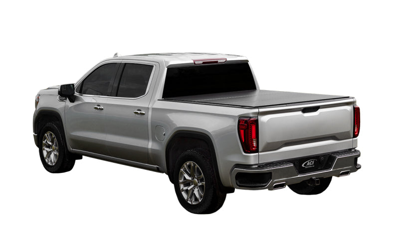 LOMAX Tri-Fold Truck Bed Cover for 2019+ Chevy/GMC 1500 Full Size Pickup - 5ft 8in Box | Weatherproof & Secure Tonneau Cover for Hauling & Outdoor Adventures