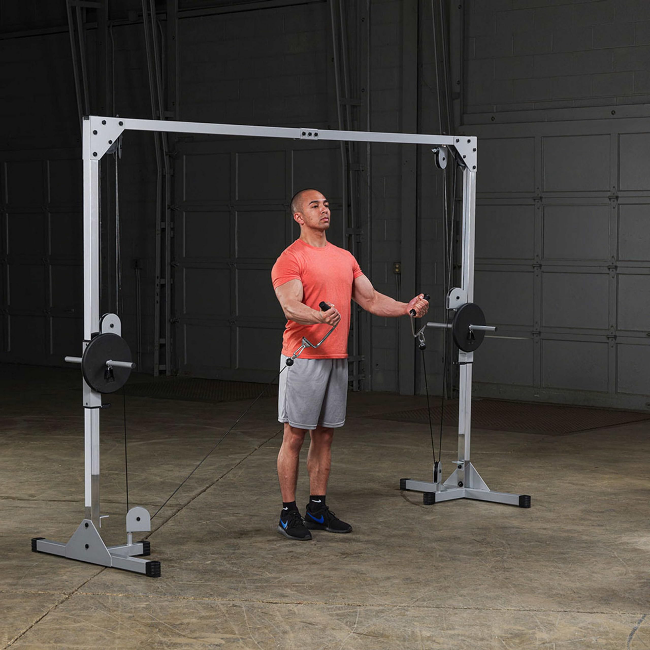 Body-Solid Powerline Cable Crossover Machine - Adjustable High & Low Pulley Gym Equipment for Home Workouts, Functional Trainer for Total Body Exercise, Cable Fly & Crossover Training | Perfect for Strength Training, Muscle Building & Home Gym Fitness Routines