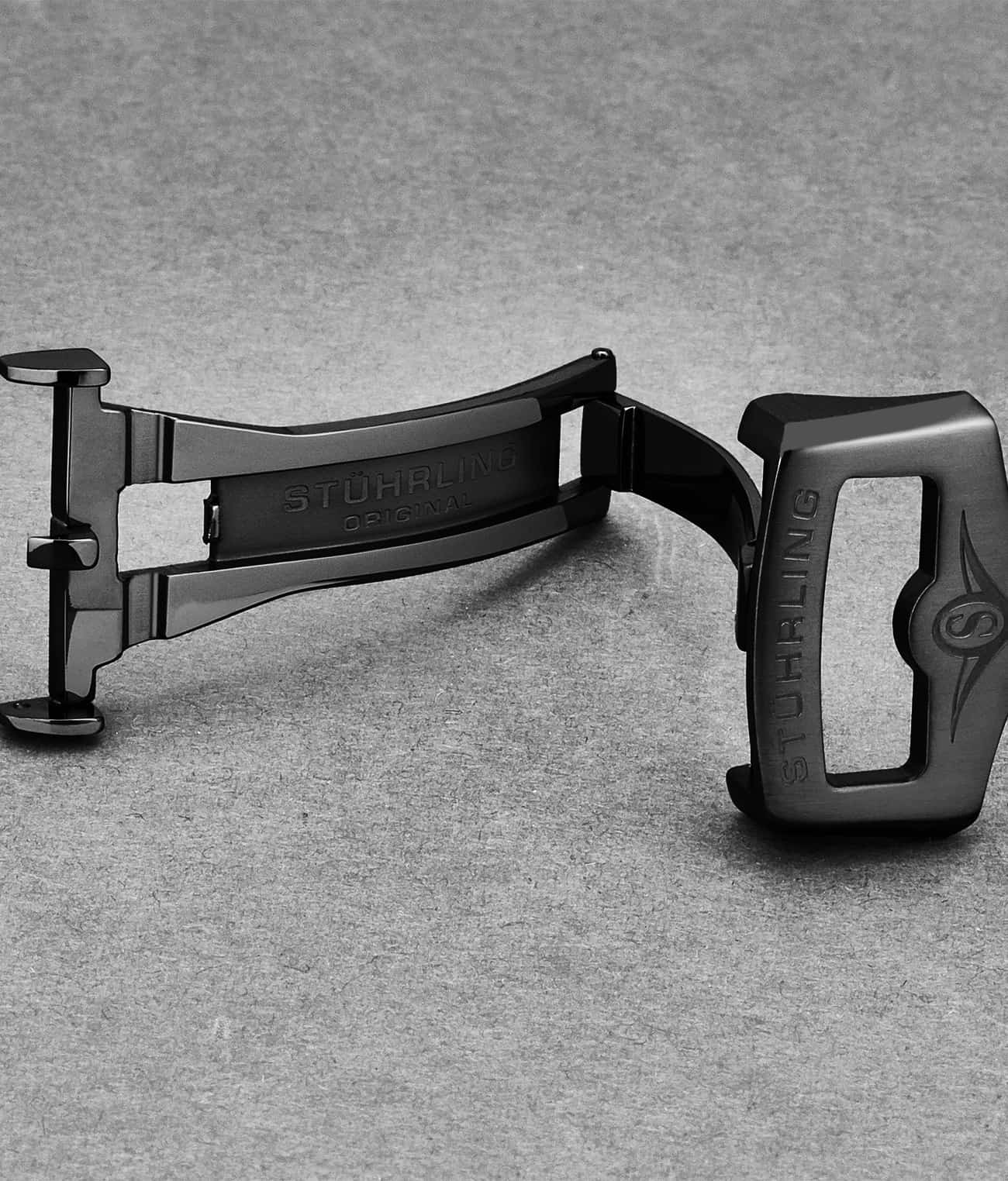 24mm Genuine Leather Watch Band with Stainless Steel Deployant Buckle - Replacement Strap for Men's & Women's Watches - Perfect for Dress, Business & Casual Wear