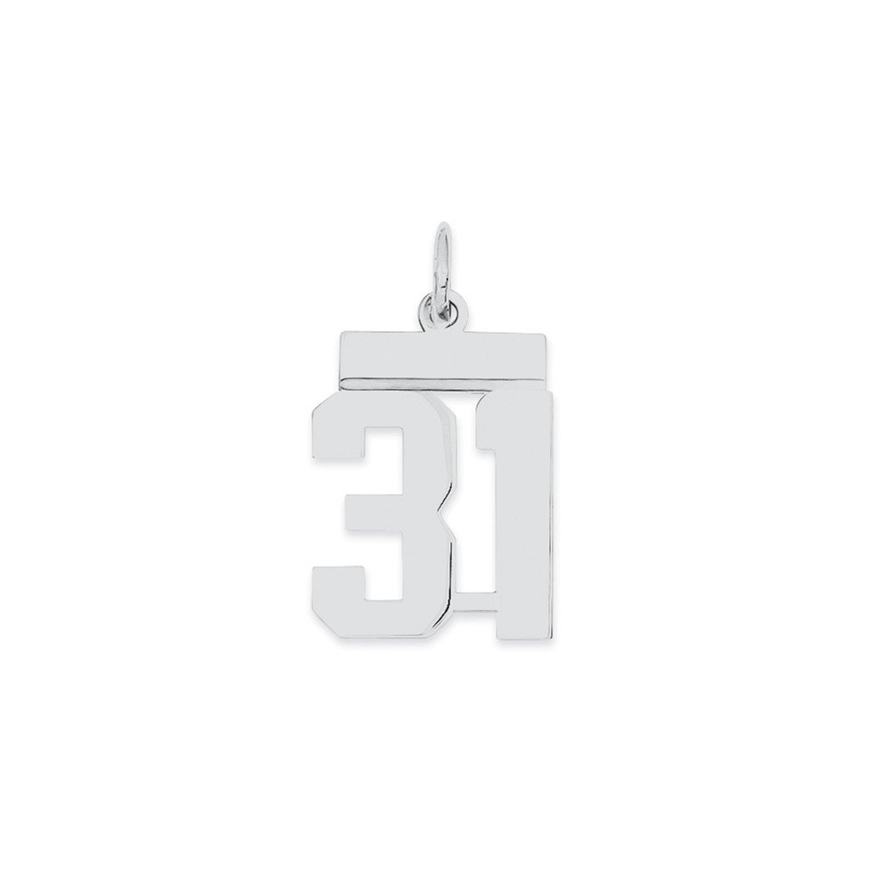 Polished Sterling Silver Number 0 Charm - Elegant Jewelry for Necklaces, Bracelets & DIY Crafting | Perfect for Birthdays, Anniversaries & Special Occasions
