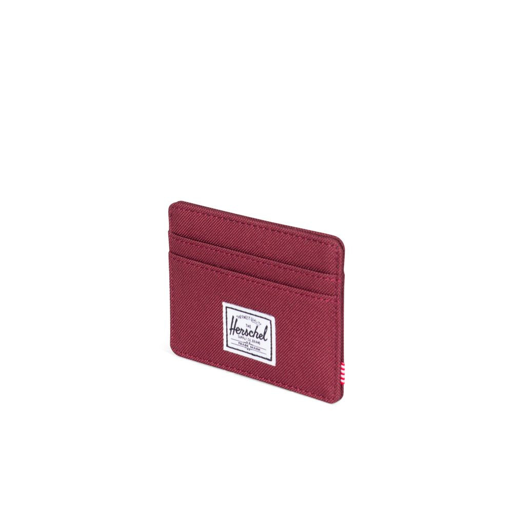 Herschel Charlie Wallet for Men & Women - Slim RFID Blocking Bifold Wallet in Windsor Wine | Perfect for Travel, Work & Everyday Use