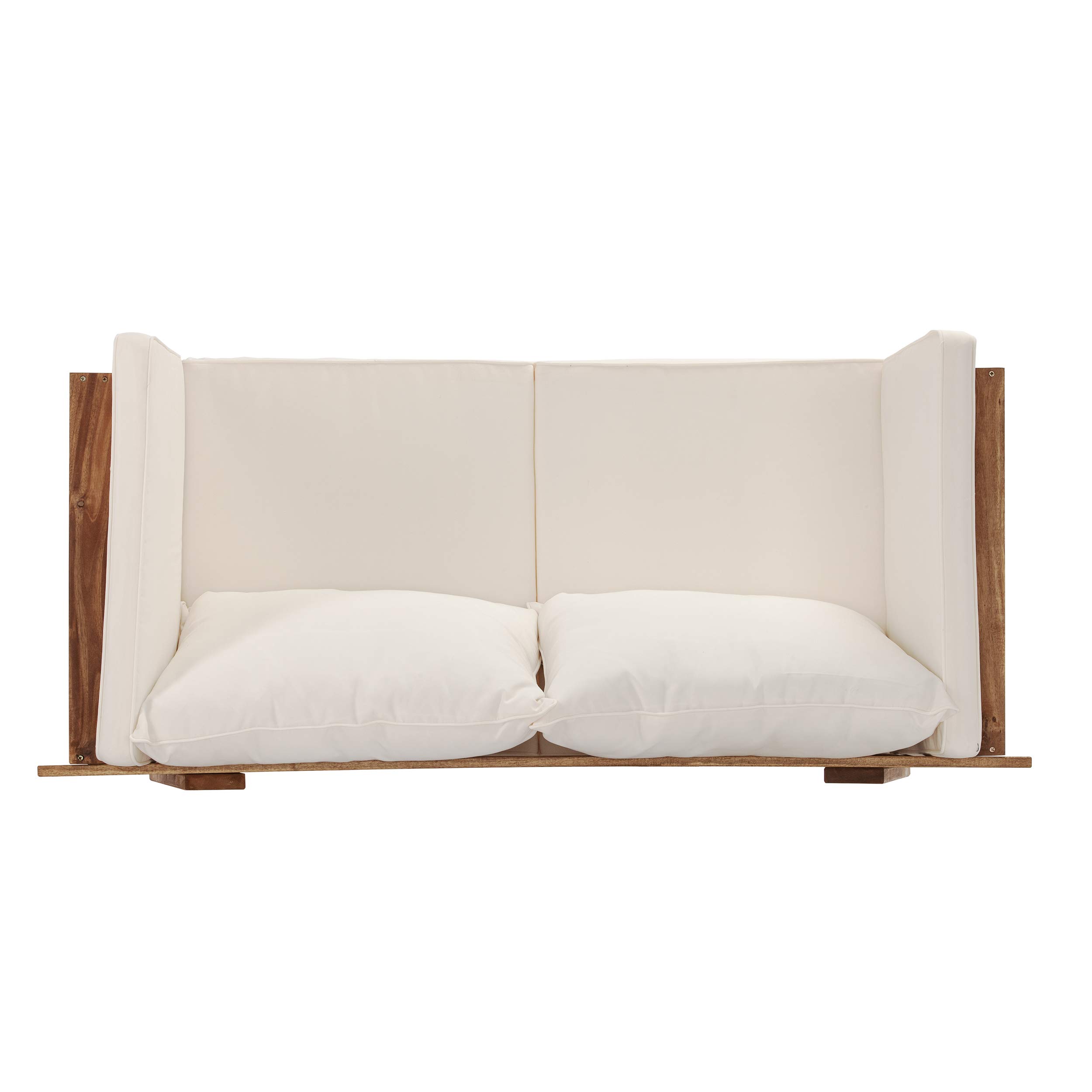SEI Furniture Dolavon Outdoor Lounge Chair - Waterproof White Patio Chair for Poolside, Garden, and Backyard Relaxation | Comfortable All-Weather Resin Wicker Furniture