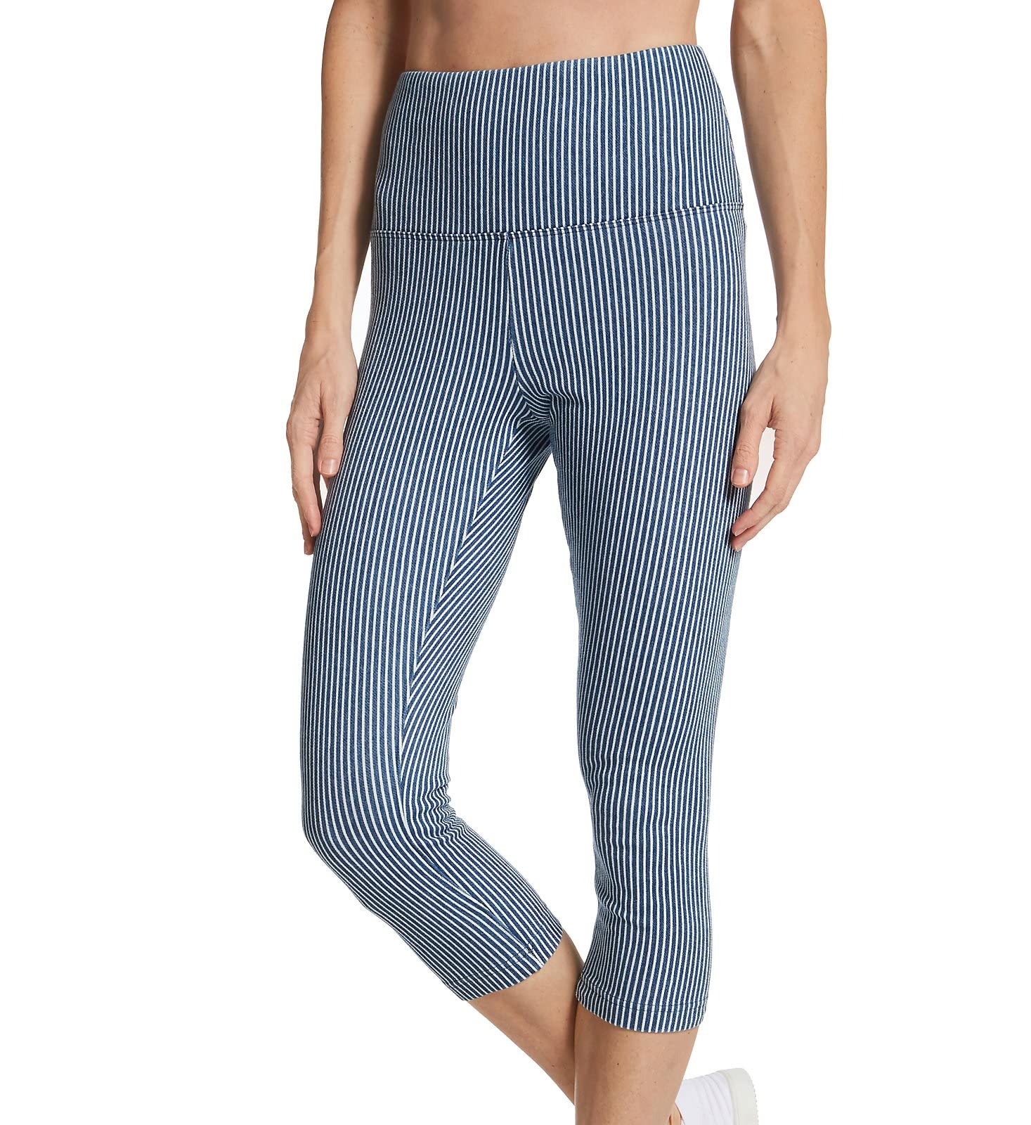 Stylish Lysse Patterned Knit Denim Capris for Women - Comfortable Stretch Pants for Casual Wear & Everyday Outfits | Perfect for Work, Travel & Weekend Errands