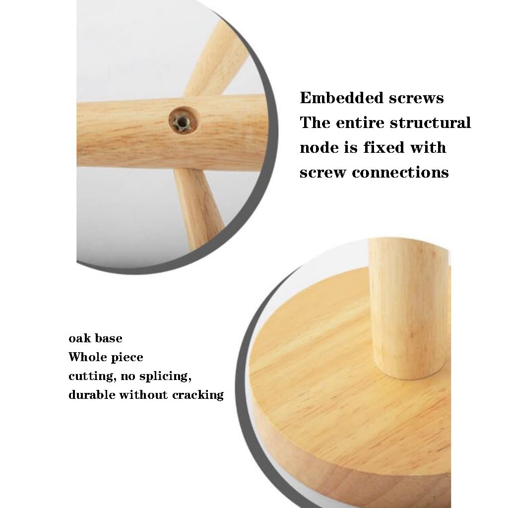 Wooden Cup Holder Stand for Coffee Mugs & Glasses - Countertop Drying Rack with Drain Tray - Multi-Purpose Organizer for Jewelry, Bracelets & Hair Accessories - Perfect for Kitchen, Bathroom & Bedroom Storage
