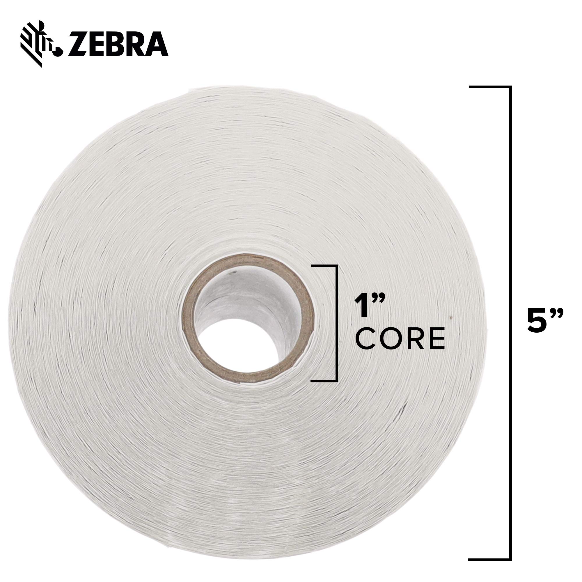 Zebra 4x2 Inch Thermal Transfer Paper Labels - Z-Perform 2000T Permanent Adhesive Shipping Labels (1 Inch Core, 6 Rolls) - Ideal for Warehouse, Logistics & Package Labeling - Model 10031651SP