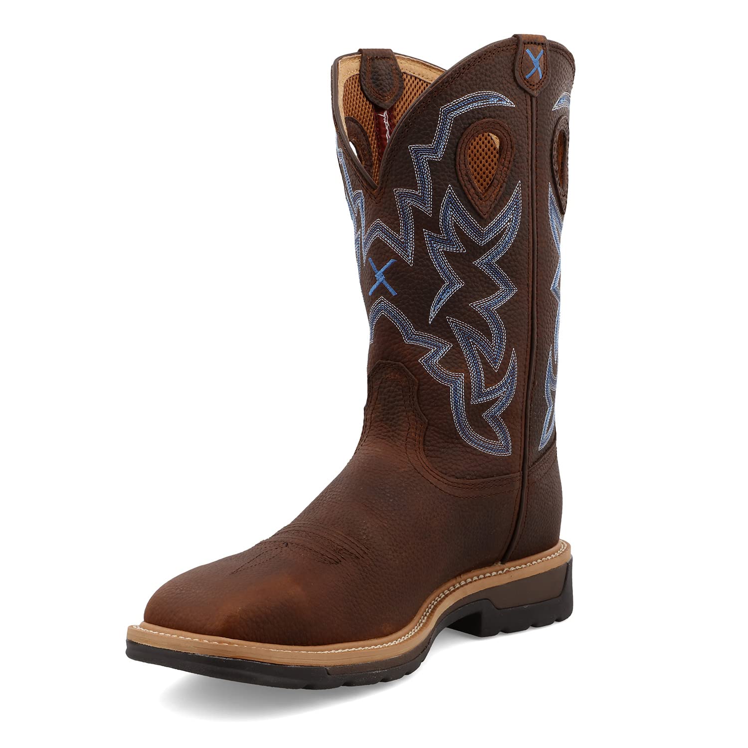Twisted X Men's Western Work Boots with Steel Toe - Comfortable & Durable Cowboy Boots for Ranch Work, Construction, and Outdoor Activities (Model: MLCS003)