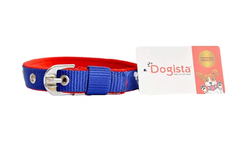 DOGISTA Premium Dog Collar - Soft Velvet Mukhmal Fabric, 0.75