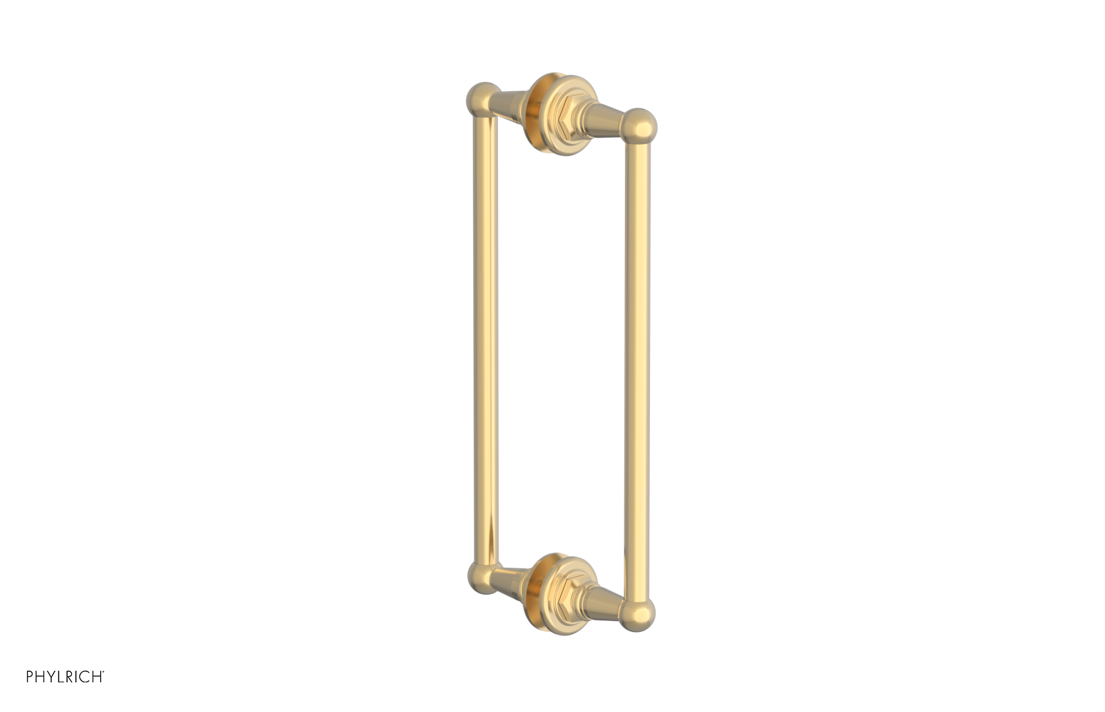 Jamestown 12 Double-Sided Shower Pull 165 x 93 x 12 - Heavy Duty Bathroom Shower Curtain Hooks for Home & Hotel Use