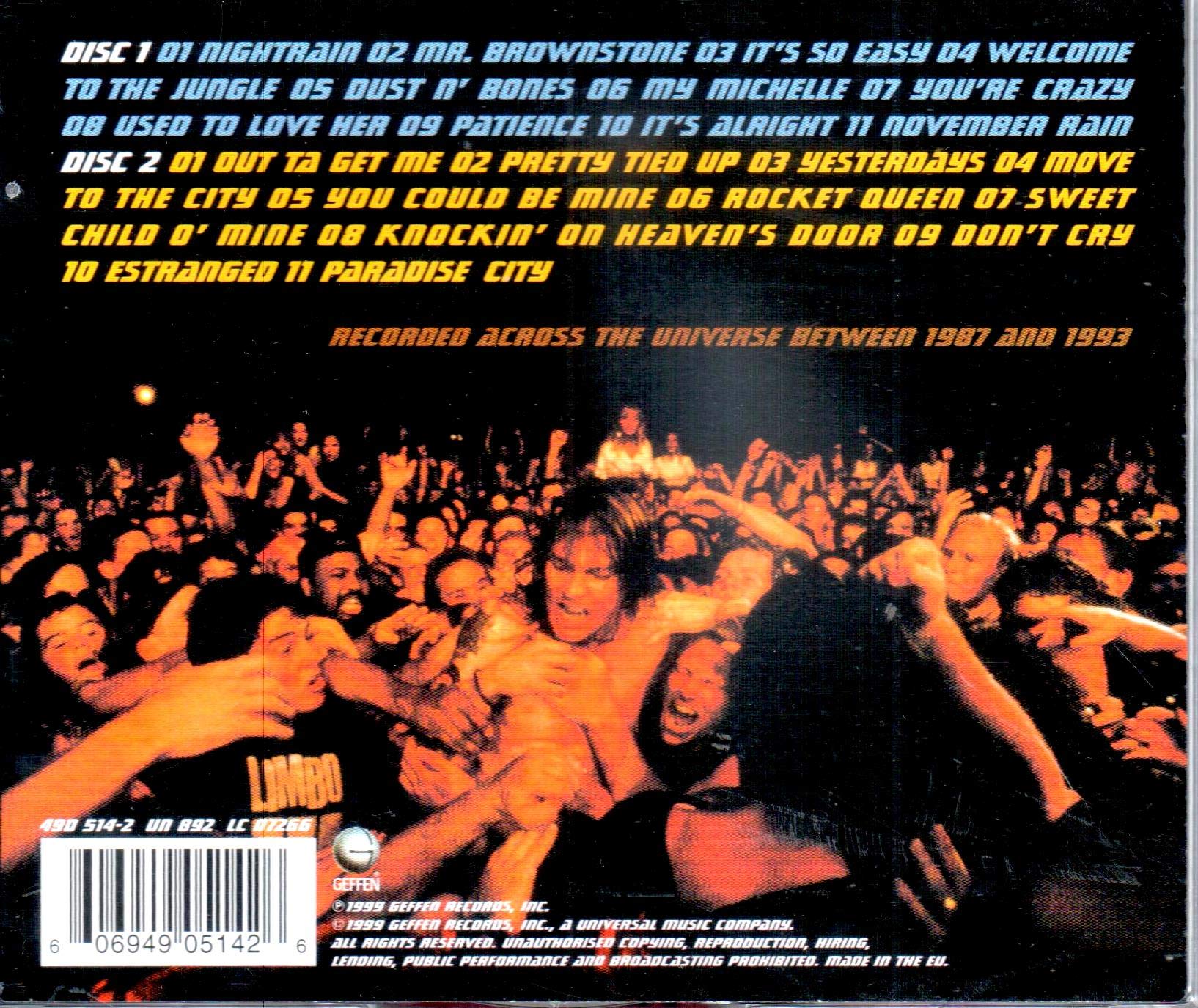 Guns N' Roses Live Era '87-'93 (Explicit Lyrics) - Classic Rock Concert Album for Music Lovers & Collectors