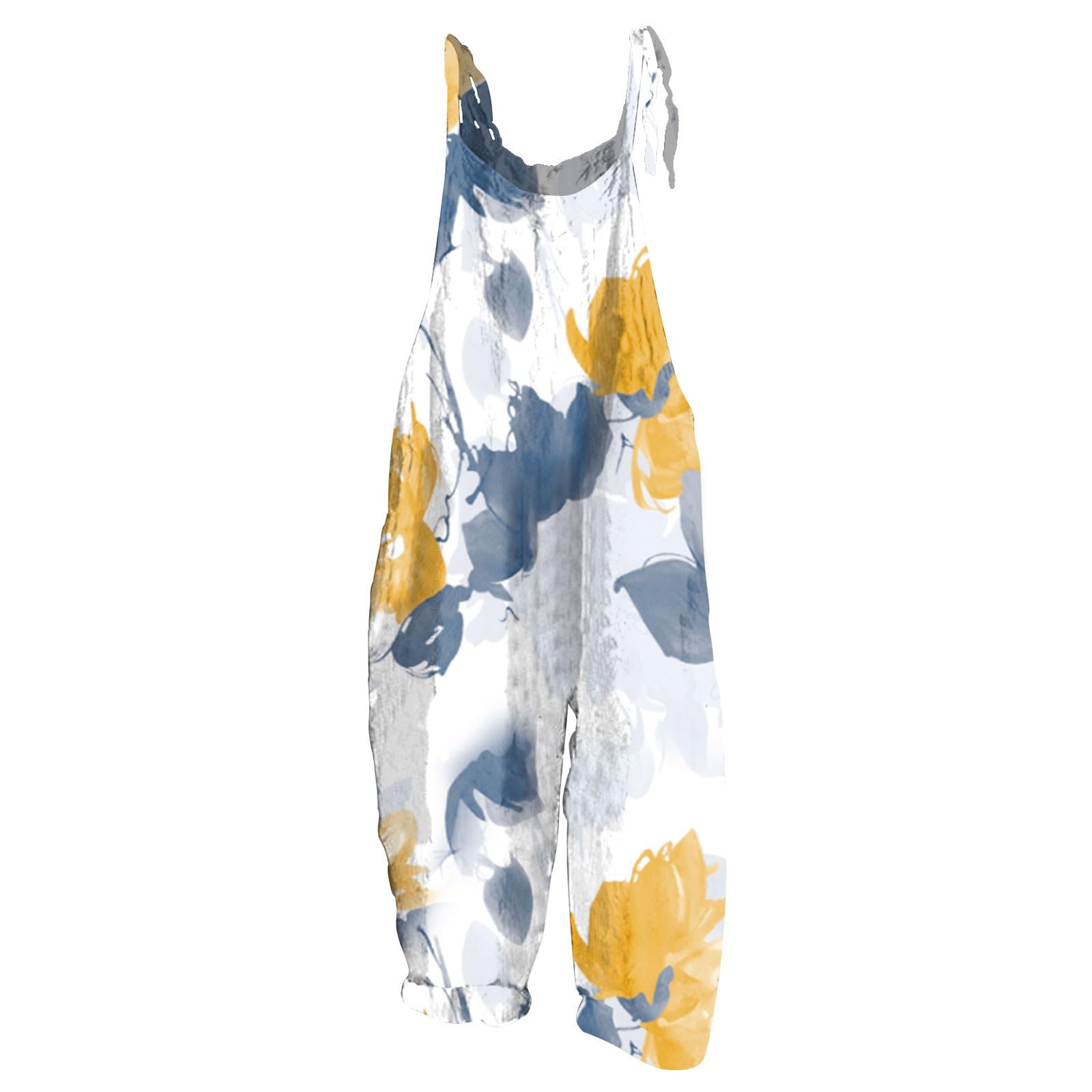Women's Floral Jumpsuit - Loose Summer Romper for Casual & Dressy Occasions