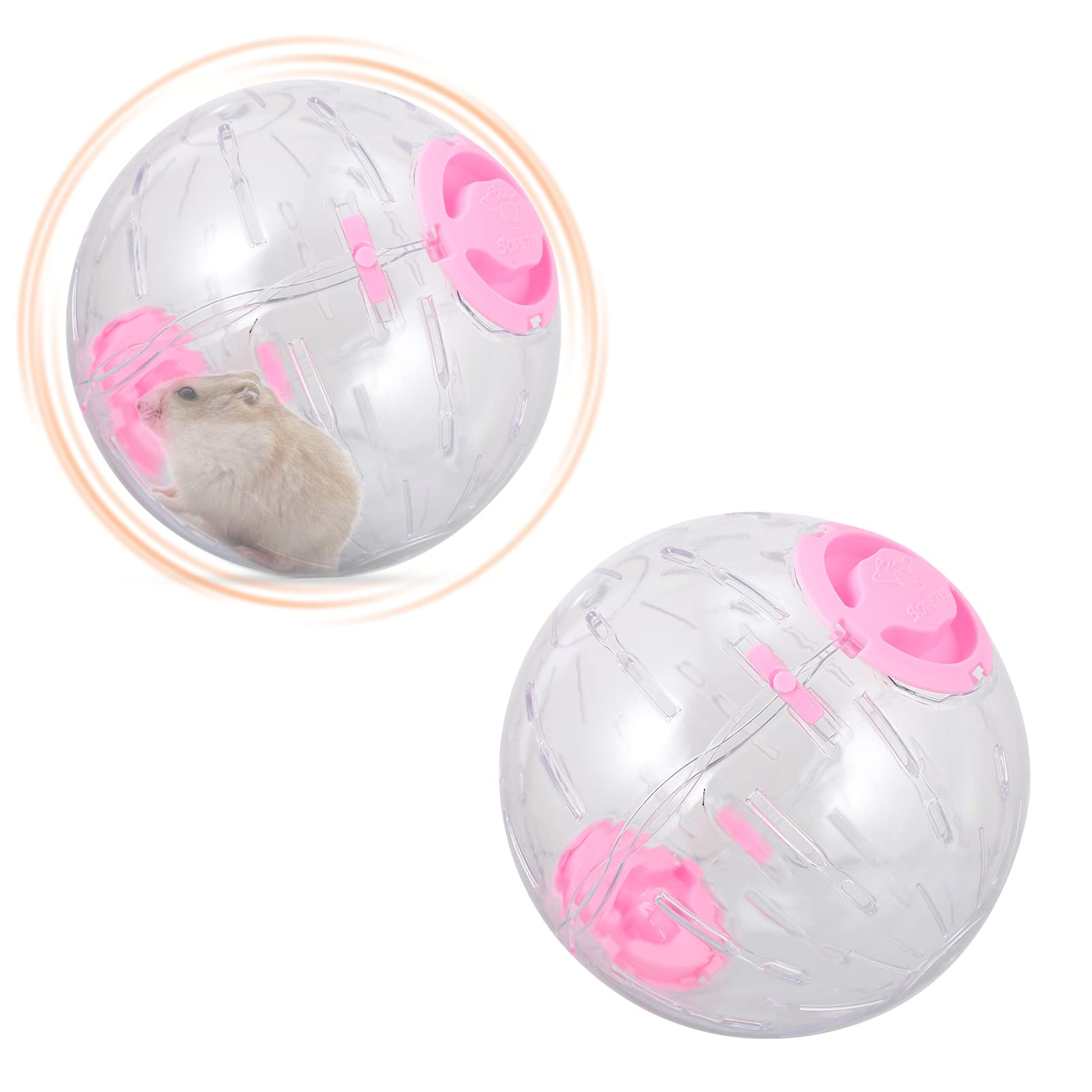 Balacoo Hamster Exercise Wheel - Small Animal Running Ball Toy for Guinea Pigs, Rats & Pet Rodents - Durable Plastic Cage Accessory for Hamster Cage & Playtime (1-Pack) - Perfect for Small Pet Fitness & Entertainment