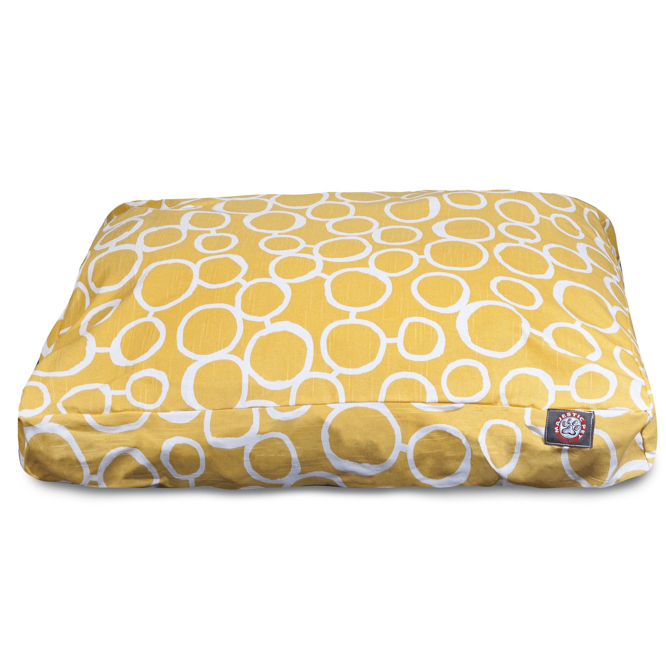 Majestic Pet Fusion Yellow X-Large Rectangle Dog Bed - Soft & Comfortable Orthopedic Support for Large Dogs, Perfect for Bedroom, Living Room or Crate