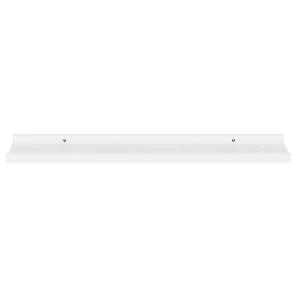 4-Pack White Floating Wall Shelves Set - 31.5