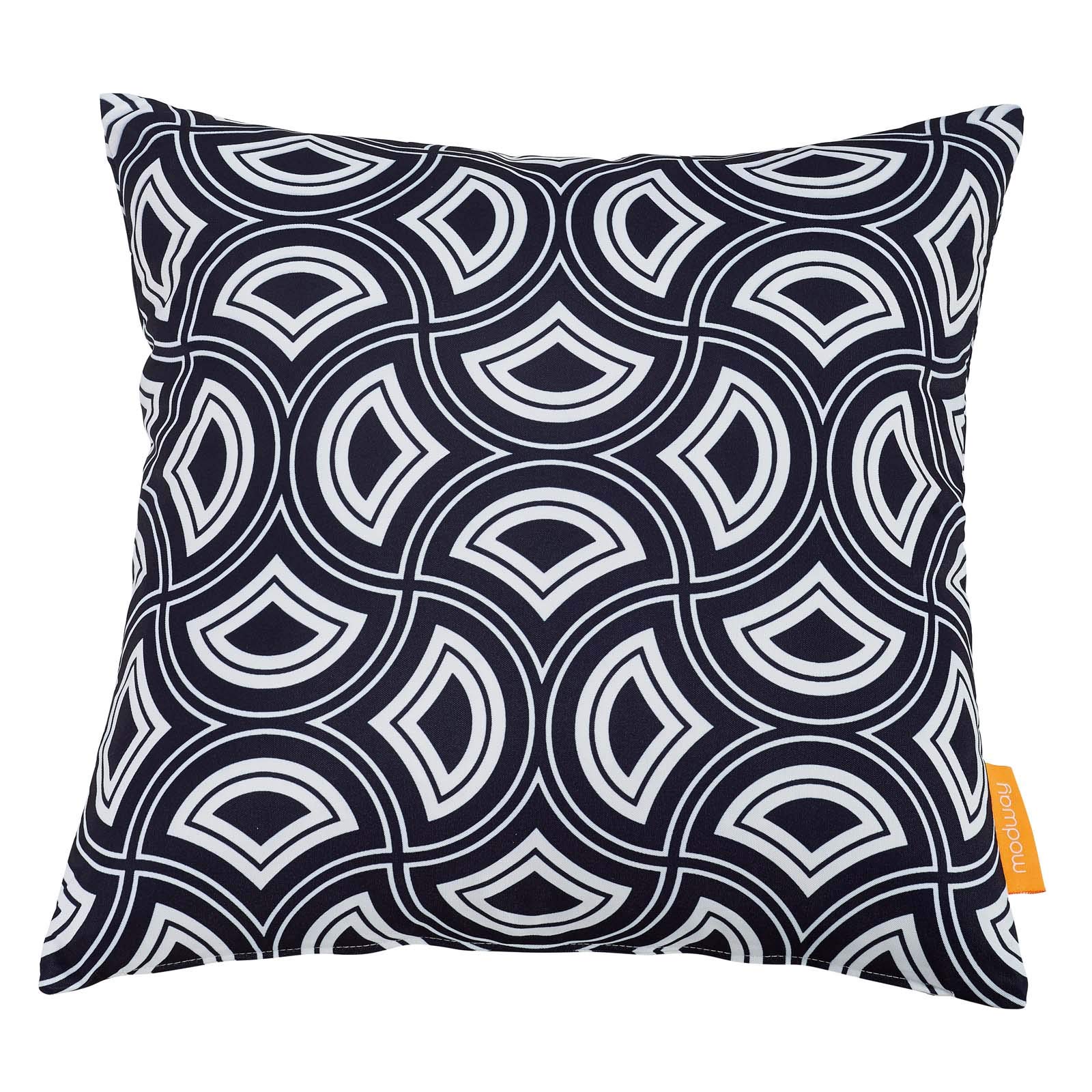 Modern Contemporary Outdoor Patio Pillow - Waterproof Fabric Cushion for Garden, Balcony, Poolside - Multi-Color Decorative Throw Pillow for Patio Furniture, Porch Swing & Outdoor Seating