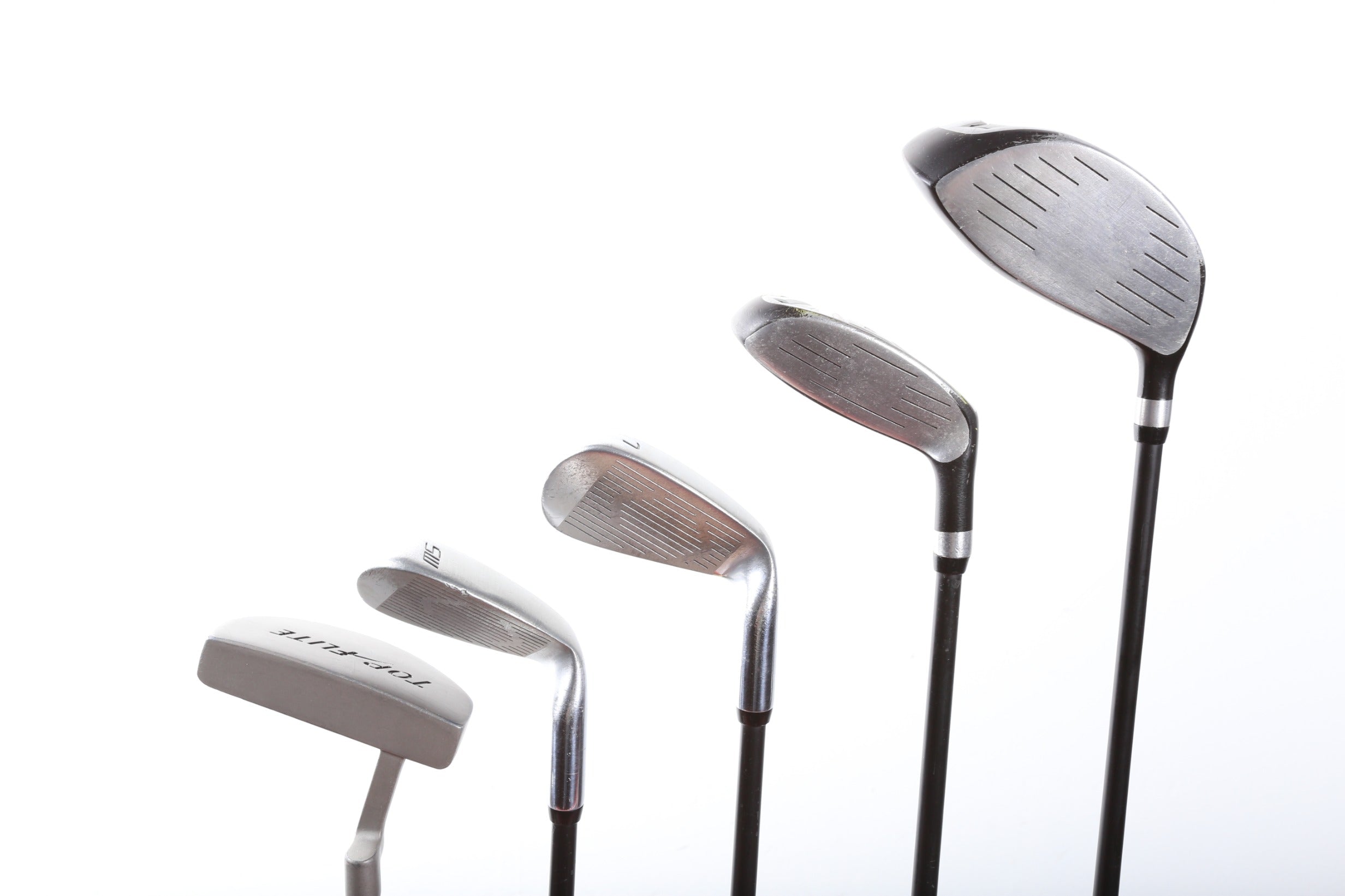 Top Flite Junior Golf Club Set for Left-Handed Kids - Includes Driver, 7 Iron, Sand Wedge, Putter - Perfect for Youth Golf Training & Beginner Practice on Driving Range or Course