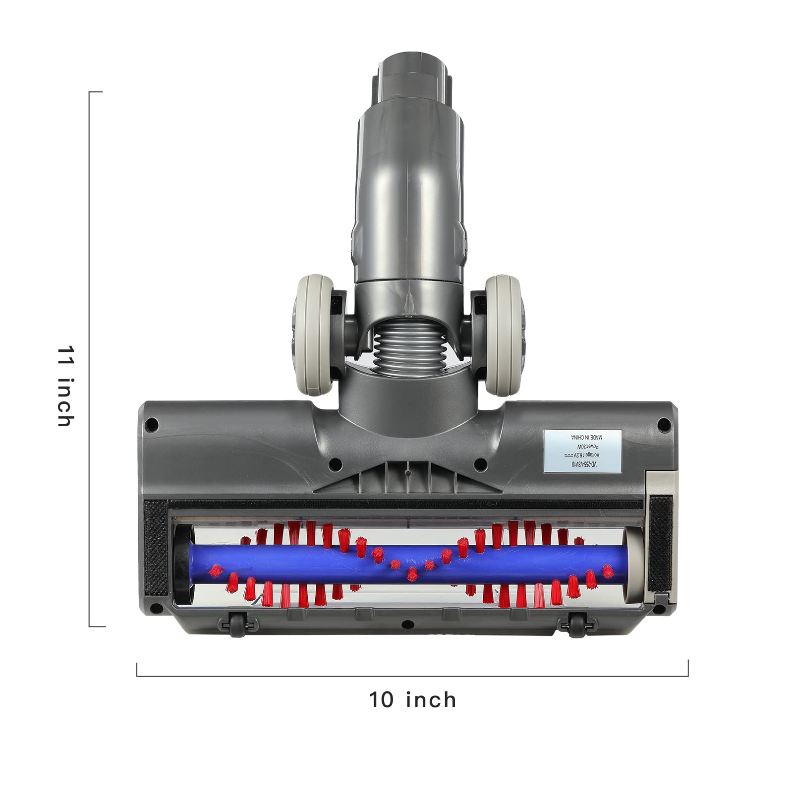 Upgraded Hardwood Floor Vacuum Attachments with LED Headlights for Dyson V7 V8 - Replacement Motorhead, Soft Roller & PP Bristle Motorized Brush Accessories for Marble, Carpet, Rug Cleaning - Perfect for Pet Hair, Dust & Deep Cleaning in Homes & Offices