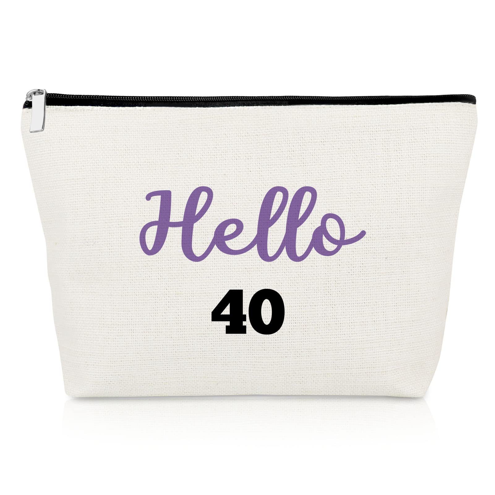 Funny 40th Birthday Gifts for Women - 1982 Themed Makeup Bag & Travel Toiletry Pouch - Perfect 40 Year Old Birthday Gift for Wife, Mom, Sister, Best Friend, Aunt, Boss or Coworker - Great for Cosmetic Storage & Travel Essentials
