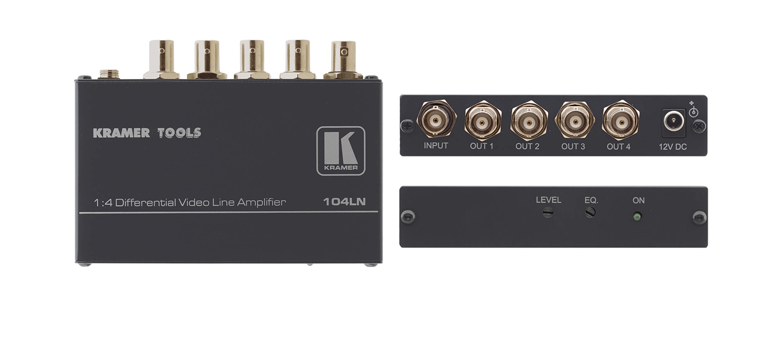 Kramer 104LN 1:4 Composite Video Differential & Line Amplifier - Professional AV Distribution for Home Theater & Conference Rooms
