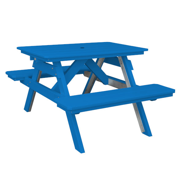 Eco-Friendly Recycled Plastic Picnic Table with Attached Benches – Perfect for Outdoor Dining, Camping, and Backyard Gatherings