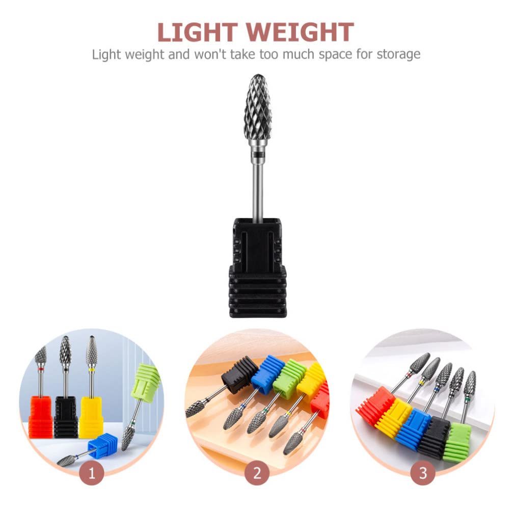 Minkissy Professional Nail Drill Bits Set - Tungsten Steel Nail Polisher, Cuticle & Acrylic Nail Grinding Bits for Manicure & Pedicure | Perfect for Salon, Home Nail Care & DIY Nail Art