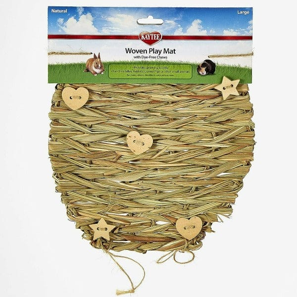 Kaytee Natural Woven Play Mat for Small Pets - Soft & Durable Guinea Pig, Rabbit, Hamster Bedding Mat - Perfect for Cages, Playpens & Floor Protection