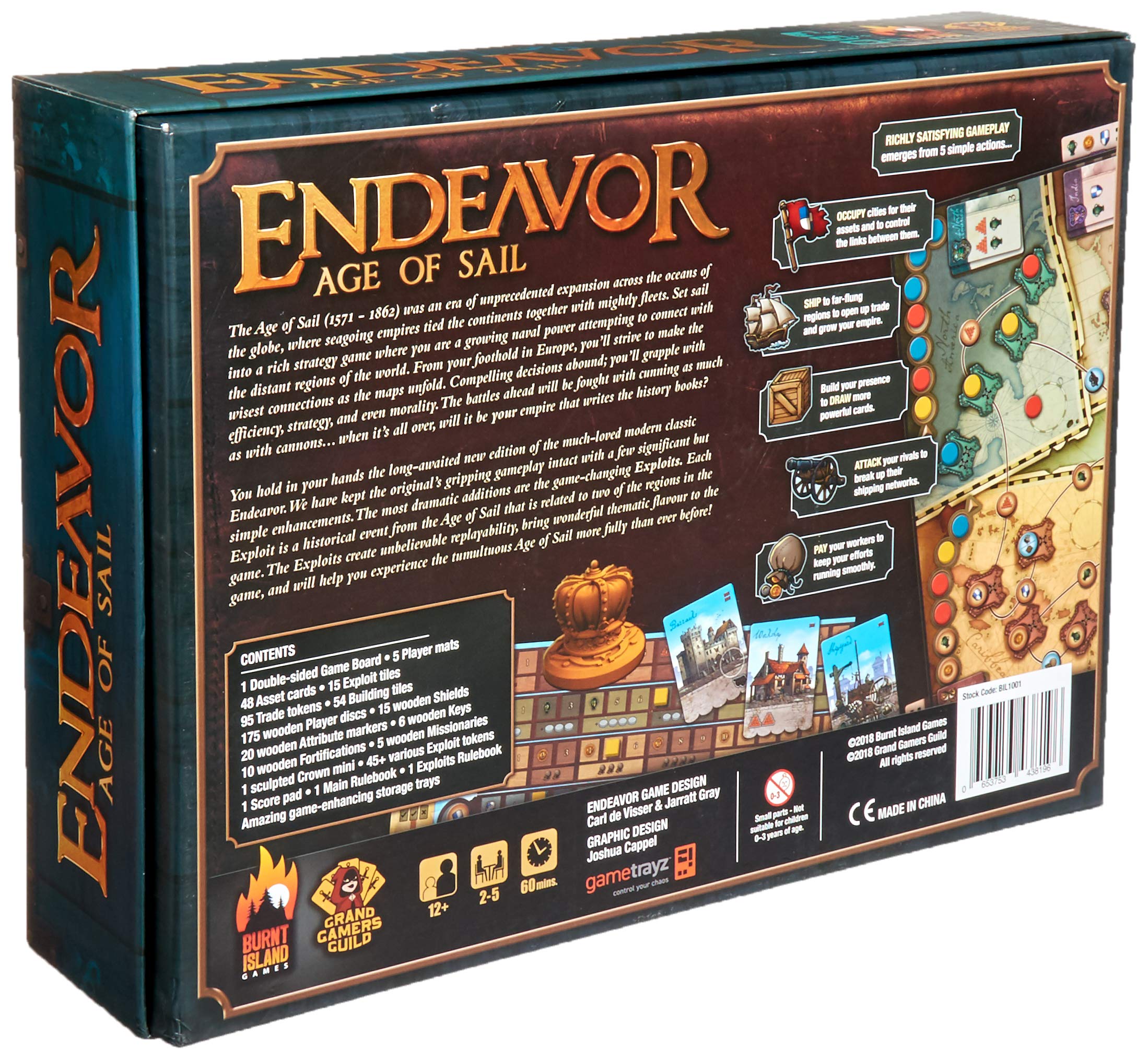 Endeavor Age of Sail Board Game - Strategic Nautical Adventure for Game Nights