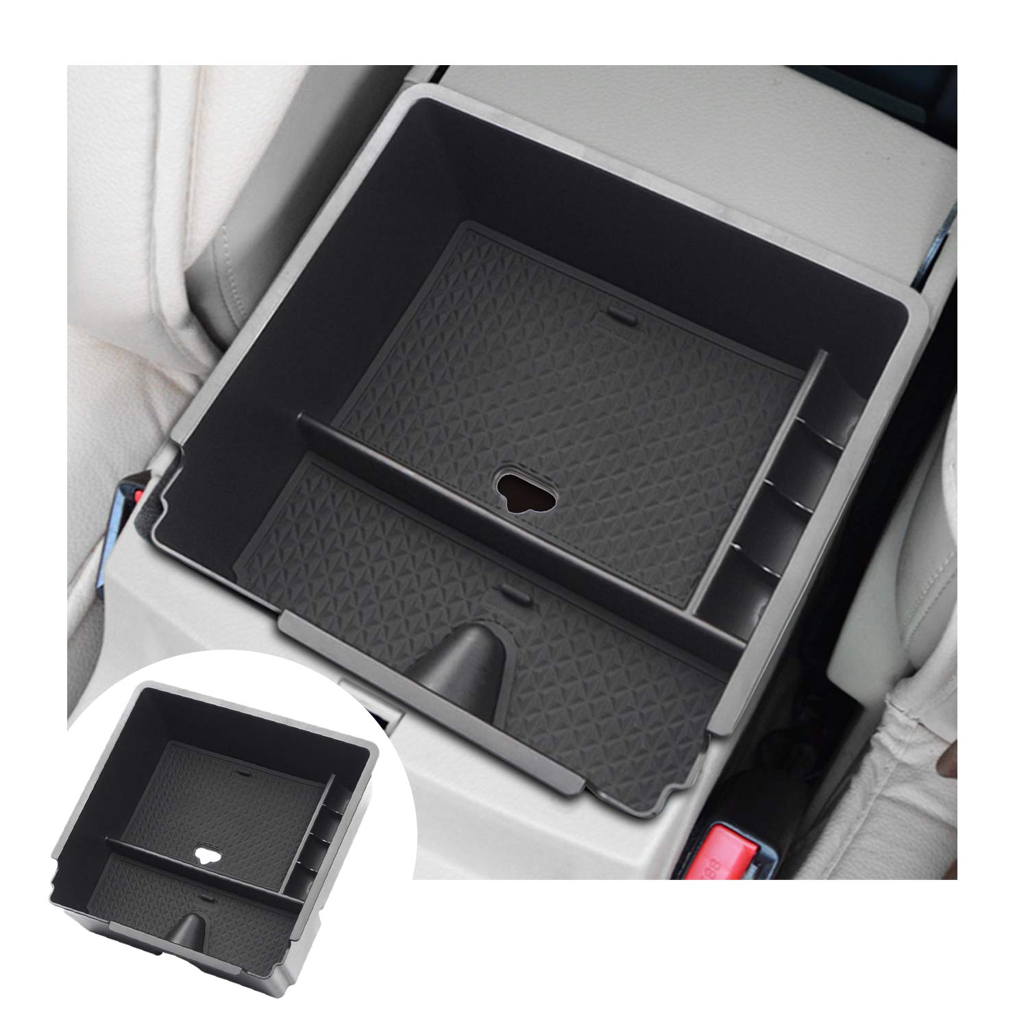 YEE PIN Ford Ranger Truck Center Console Tray 2019-2022 - Car Organizer with Coin Holder for Road Trips