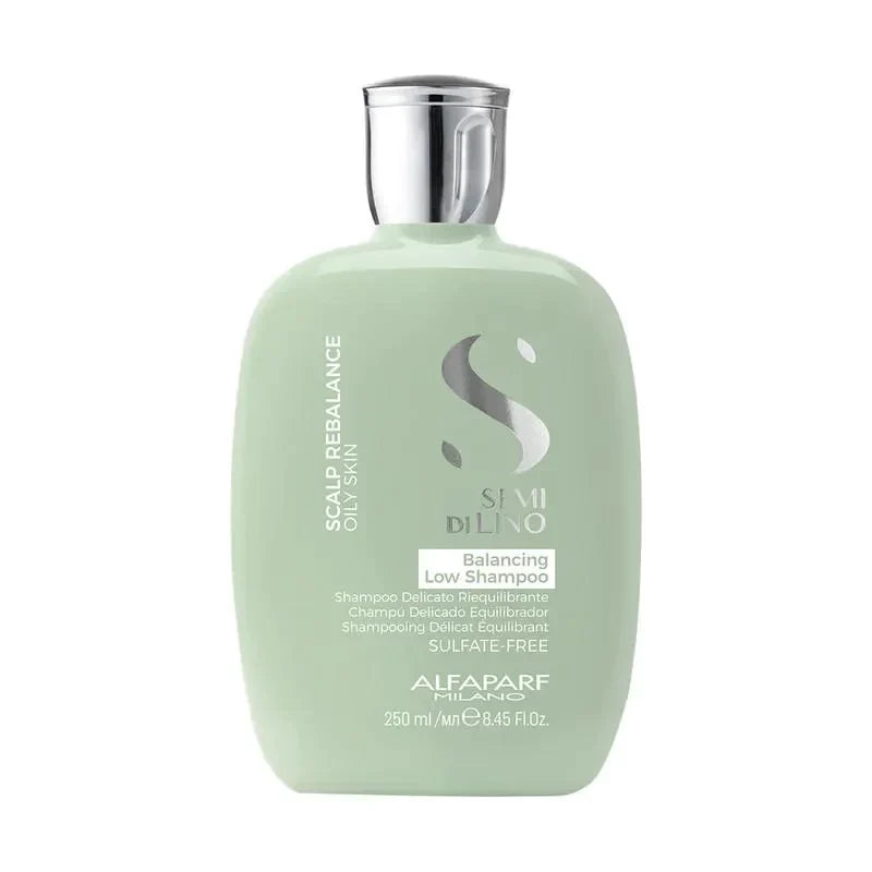 Alfaparf Milano Semi Di Lino Scalp Rebalance Shampoo 250ml - Balancing Low Shampoo for Dry & Sensitive Scalp - Perfect for Daily Hair Care & Scalp Hydration