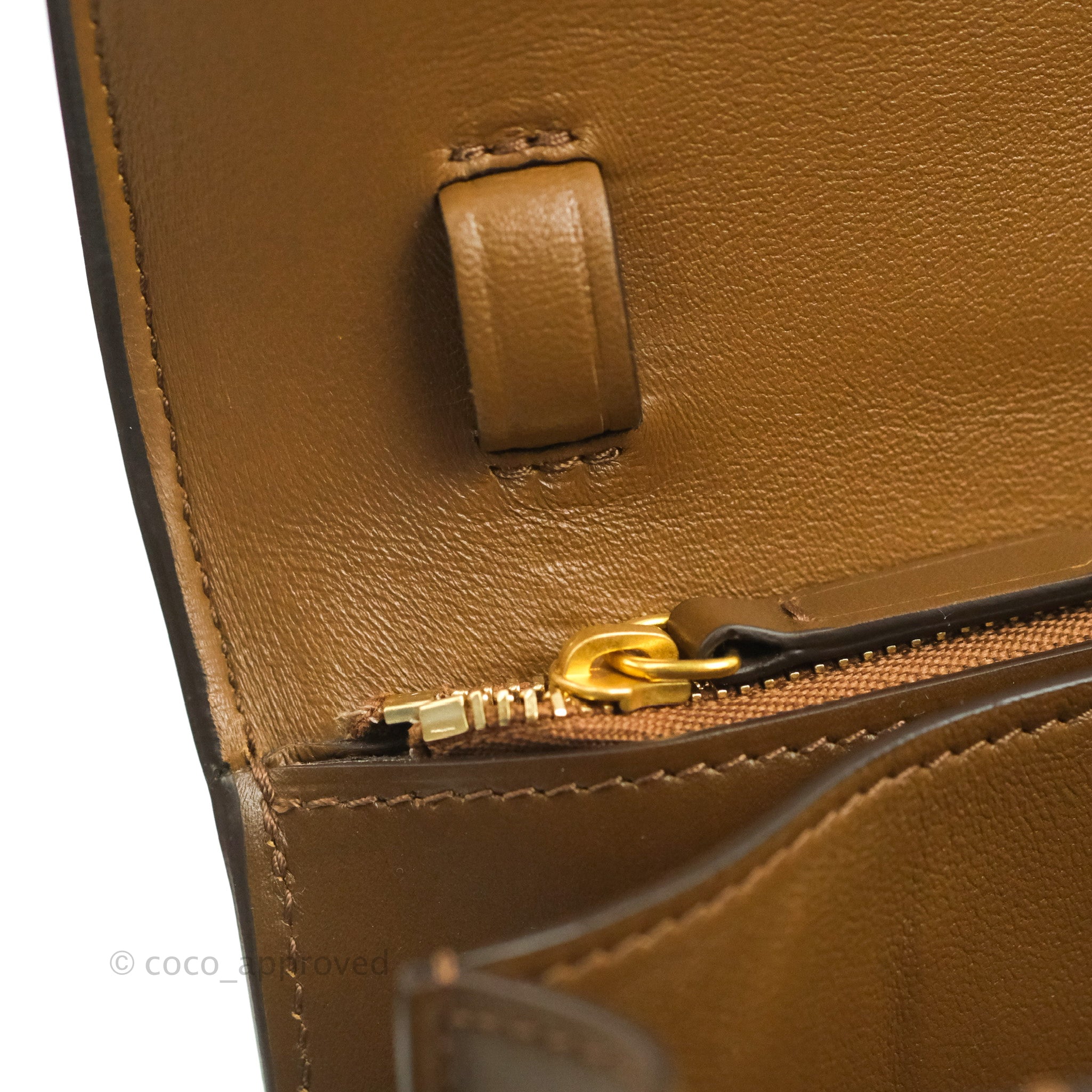 Celine Medium Classic Box Bag in Caramel Smooth Calfskin Leather - Luxury Crossbody Purse for Women, Perfect for Work, Travel & Everyday Use