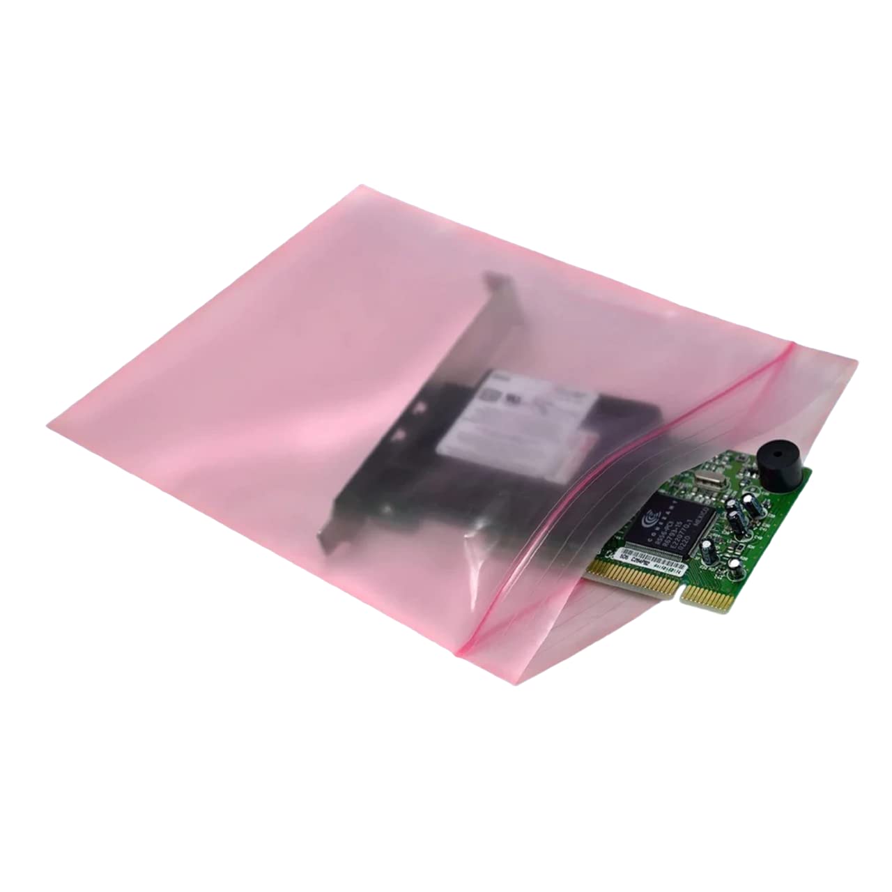 100 Pack 4 Mil Heavy Duty Reclosable Plastic Bags - 3x5 Inches Pink Anti-Static Zipper Sealable Bags for Small Business Packaging | Ideal for Jewelry, Crafts, Electronics & Office Organization