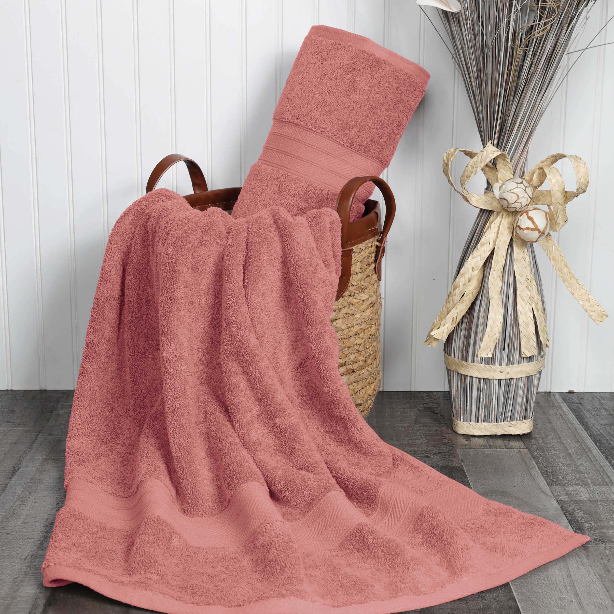 Premium Atlas Cotton Absorbent Heavyweight 2-Piece Bath Sheet Set - Ultra Soft & Quick-Drying for Luxury Spa Experience at Home
