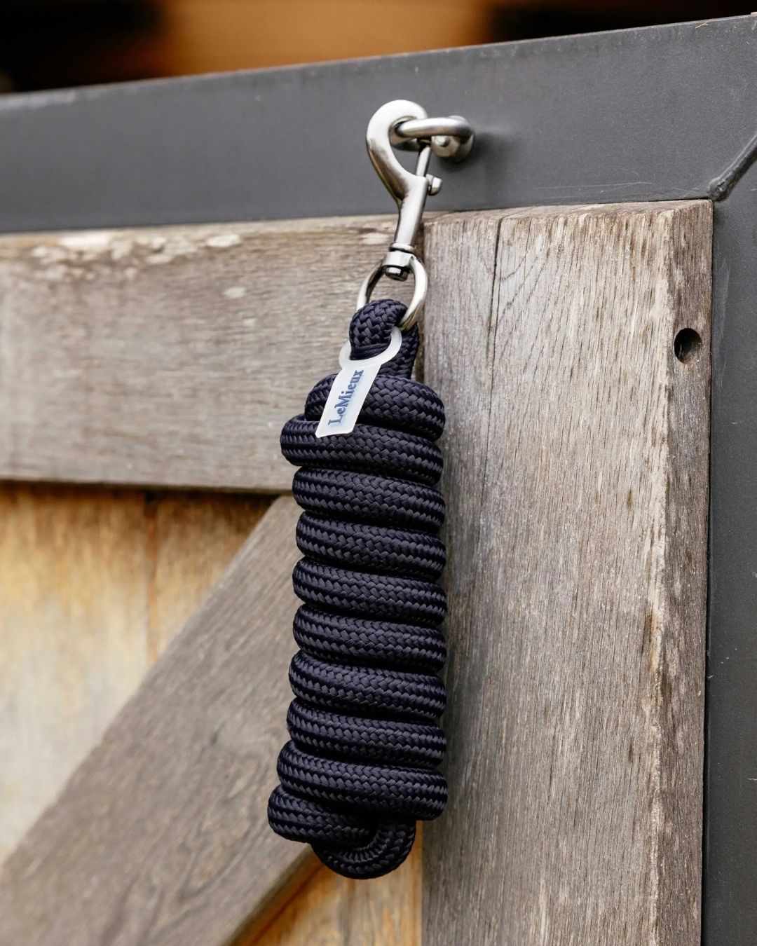 LeMieux Essence Lead Rope - Premium Soft Cotton Horse Lead Rope with Brass Hardware for Training, Grooming & Show - Perfect for Equestrian, Stable & Trail Riding
