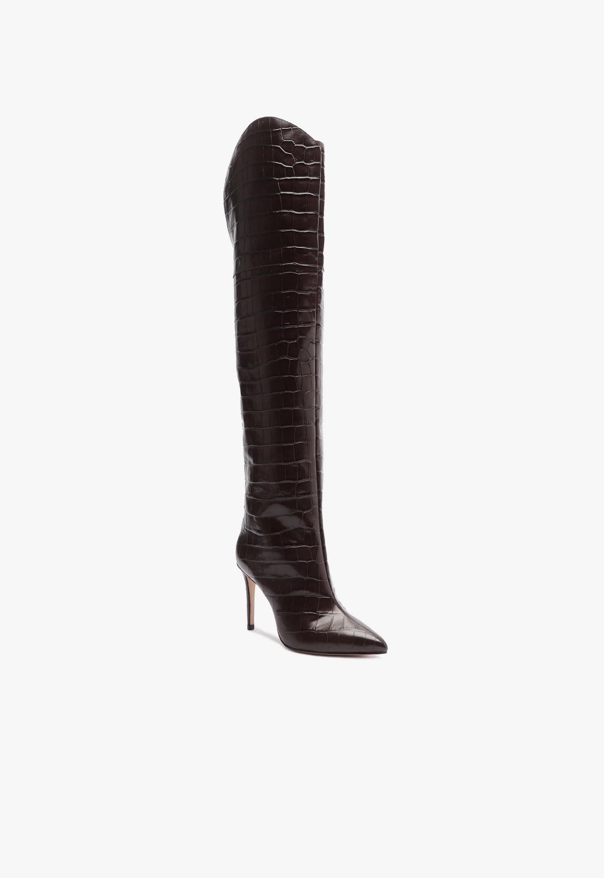 Maryana Women's Over The Knee Leather Boots - Stylish High Heel Thigh High Boots for Winter, Party & Night Out