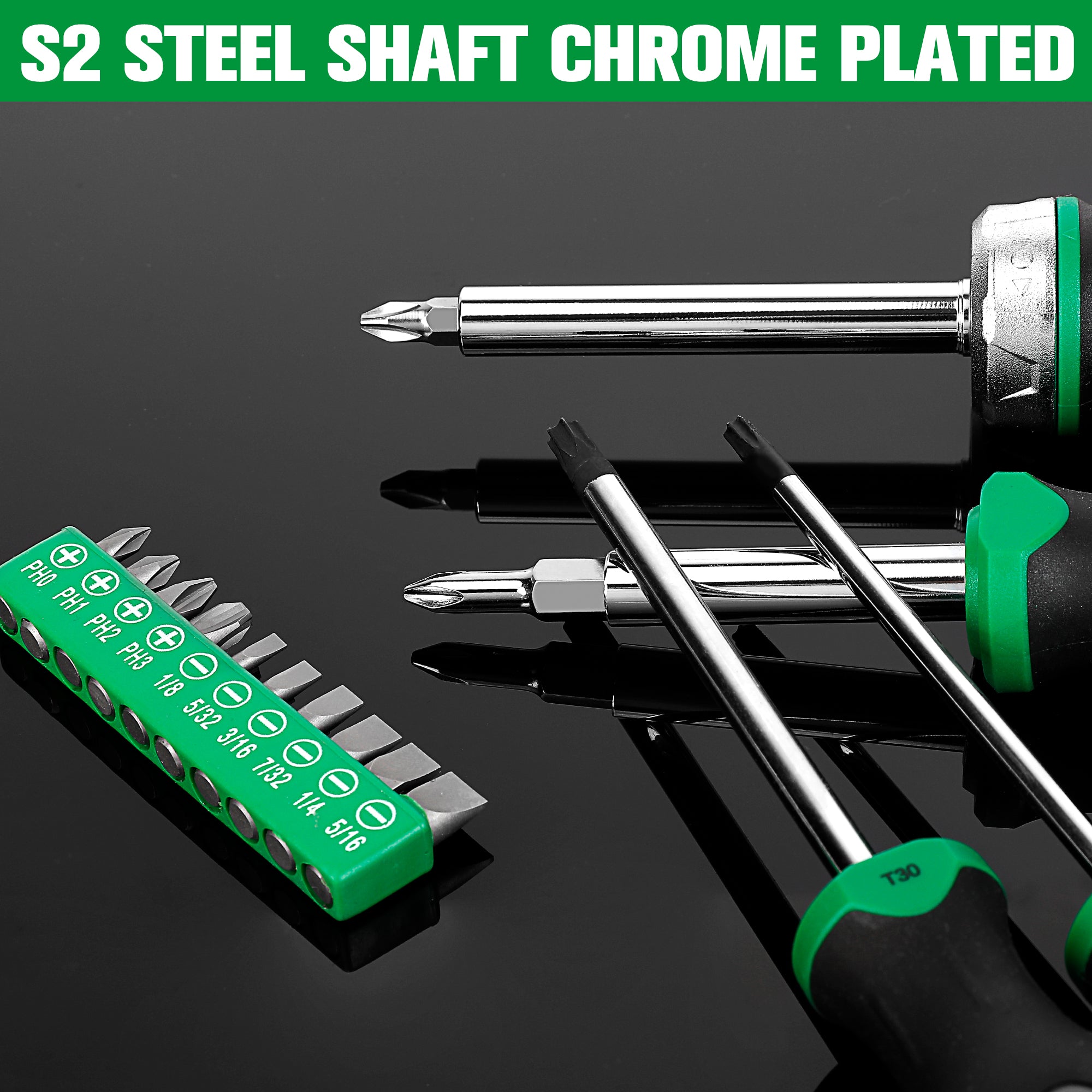 69-Piece Dual Material Screwdriver Set with Magnetic Bit Holder - Professional Home & Auto Repair Tool Kit for DIY Projects and Electronics Assembly