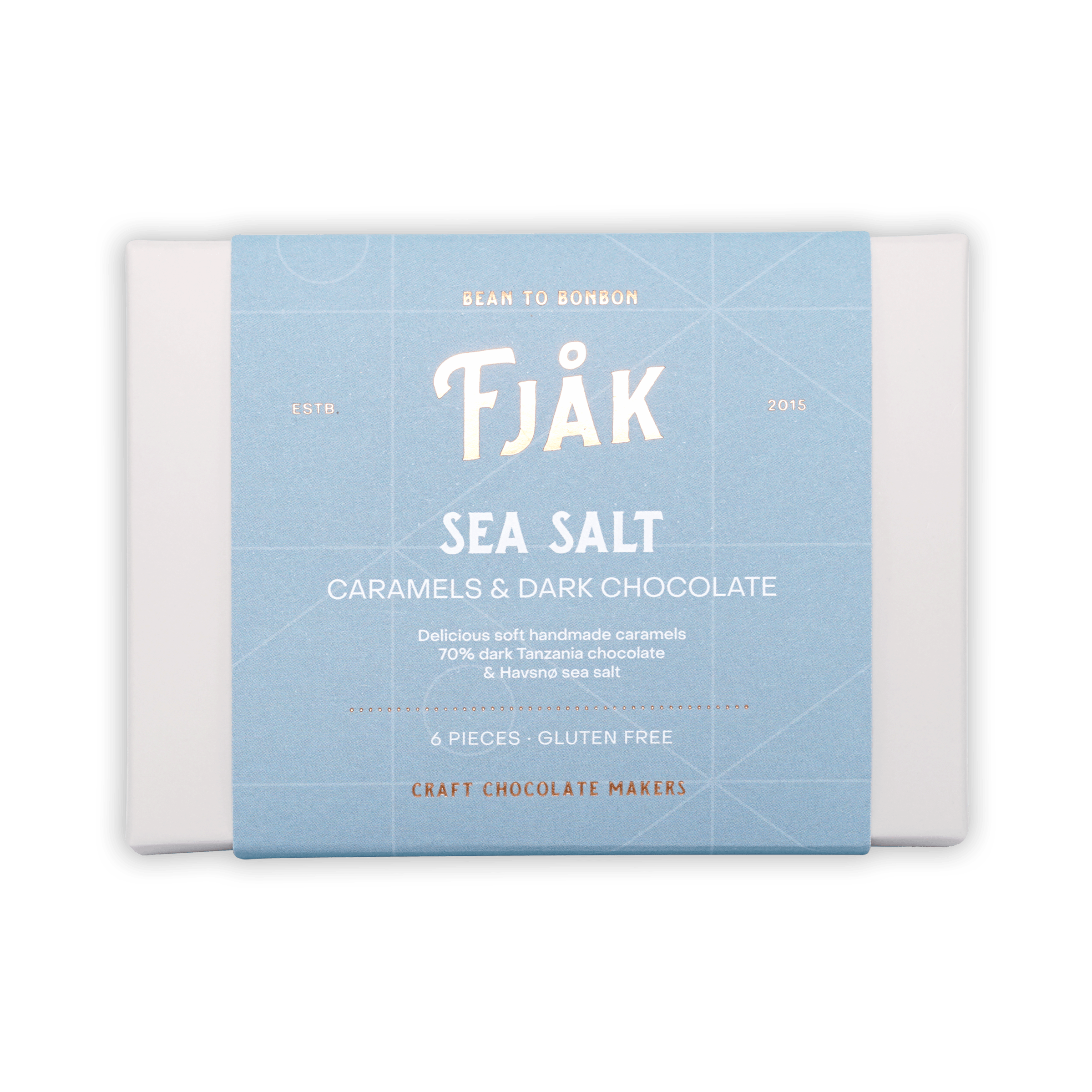 Premium Fj?k Chocolate Covered Salted Caramel Candies - 6 Piece Gourmet Gift Box | Perfect for Holidays, Parties & Sweet Treats
