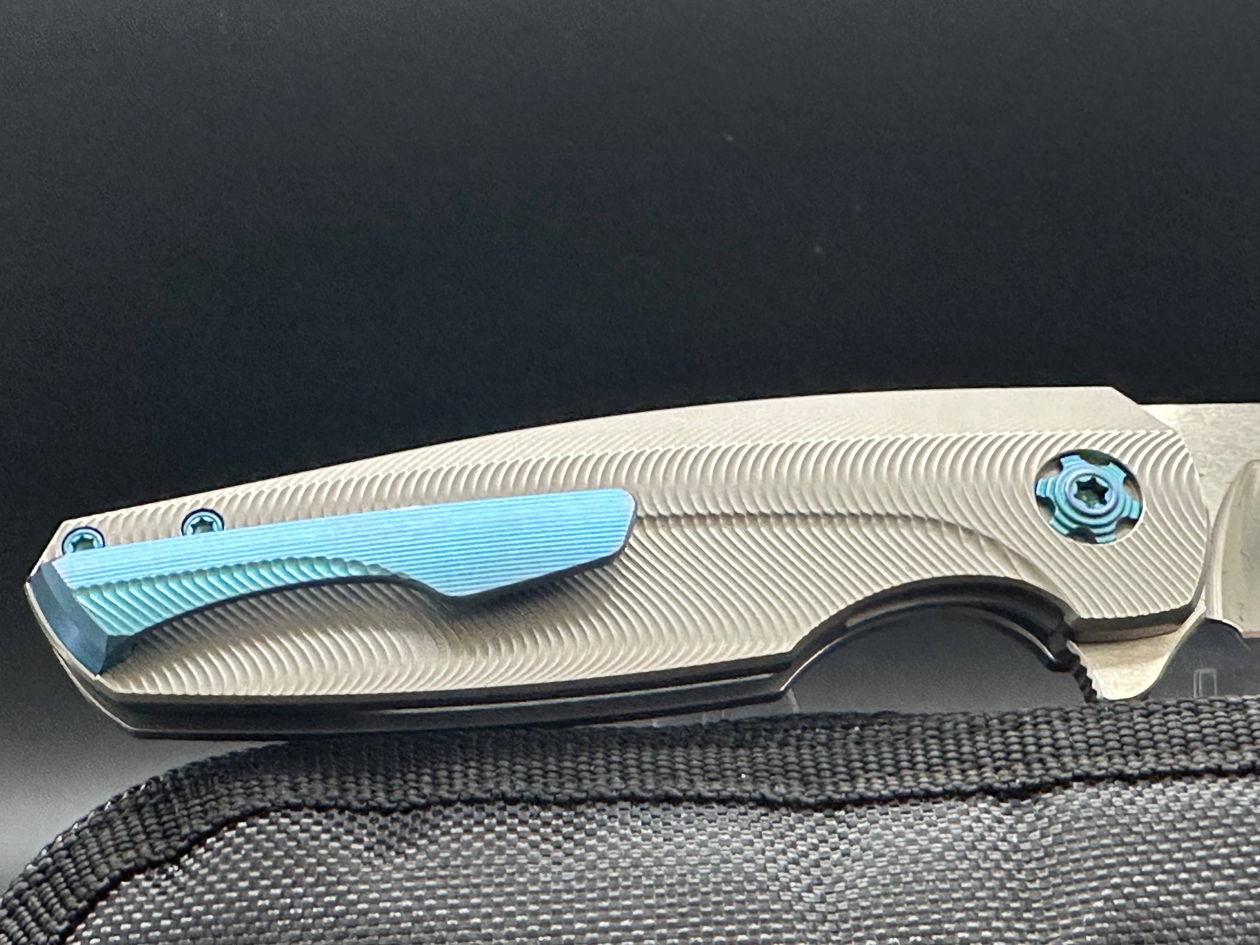 Holt Bladeworks Haptic #762 - Premium Titanium Folding Knife for EDC, Outdoor & Tactical Use | Best Pocket Knife for Camping, Hiking & Survival Gear