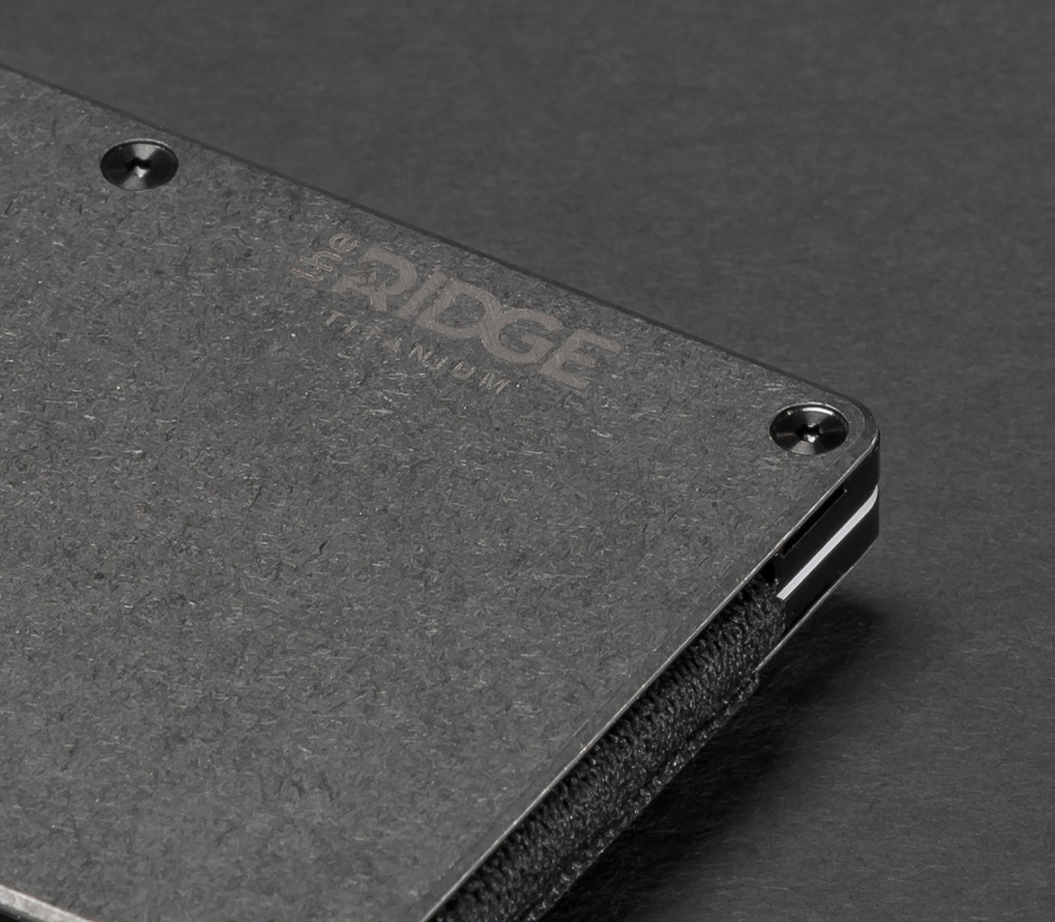 Ridge Wallet - Stonewashed Titanium Slim Minimalist RFID Blocking Front Pocket Wallet for Men | Perfect for Everyday Carry, Travel & Gifts