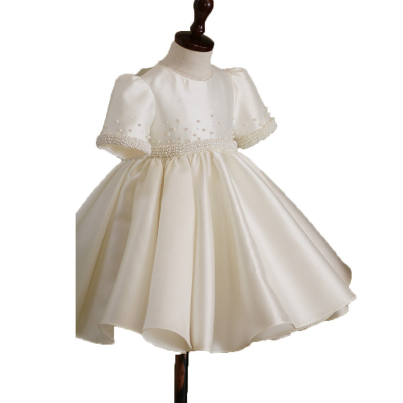 White Baptism Dress for Baby Girls - Toddler Party Dress for Christening & Special Occasions | Perfect for Church, Weddings & Family Celebrations