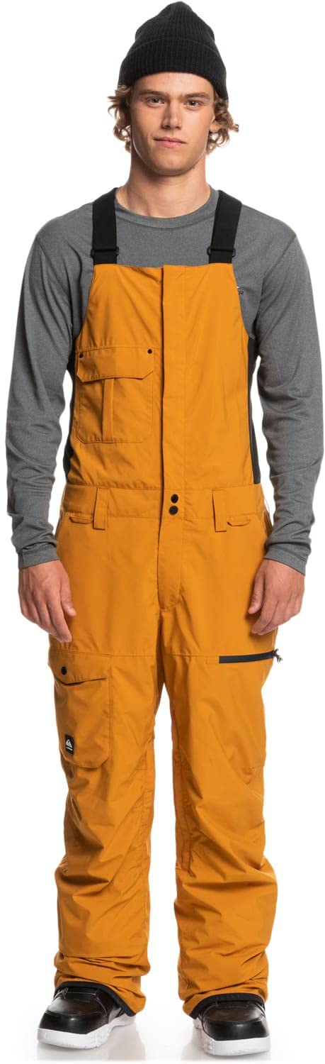Quiksilver Men's Utility Bib Snowboard Pants - Waterproof, Insulated Winter Ski Pants for Snowboarding & Skiing Adventures