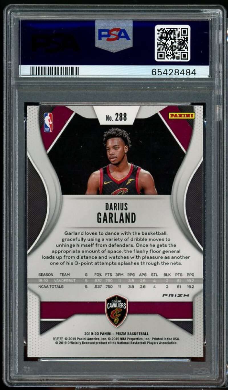 2019-20 Panini Prizm Darius Garland PSA 9 MINT Rookie Card #288 - NBA Basketball Collectible for Fans & Investors - Perfect for Display, Trading, and Portfolio Growth