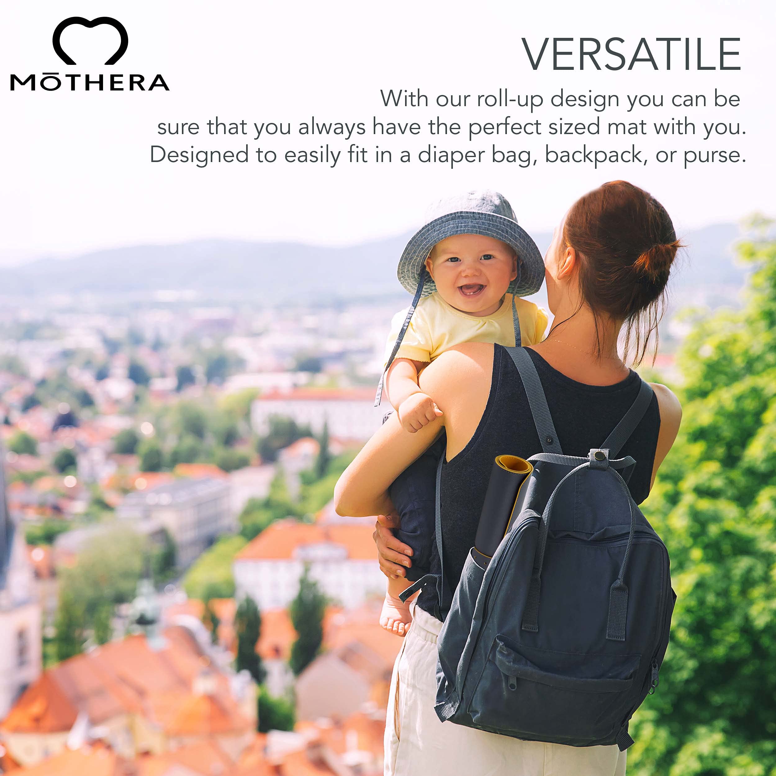Vegan Leather Diaper Changing Pad - Compact & Wipeable Baby Changing Mat - Portable 13