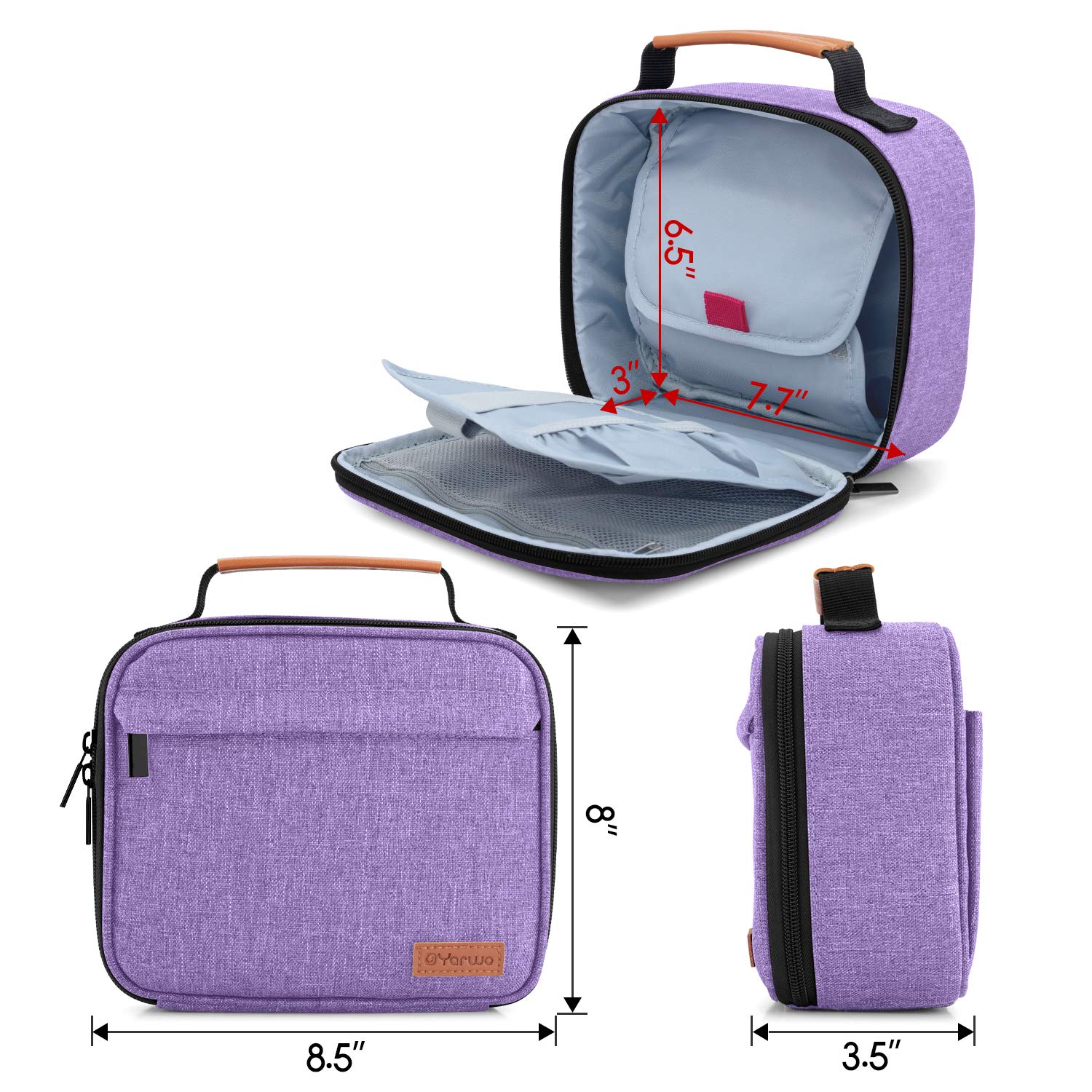 Yarwo Portable Tote Bag for Cricut Easy Press Mini - Compact Carrying Case for Craft Tools & Accessories (Purple) | Perfect for Crafting, DIY Projects & On-the-Go Storage