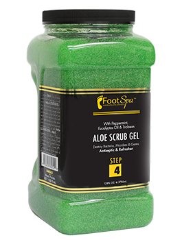 Aloe Vera Foot Scrub Gel for Spa & Pedicure - 128oz Exfoliating & Moisturizing Treatment for Soft, Smooth Feet - Perfect for Home Pedicures & Relaxation